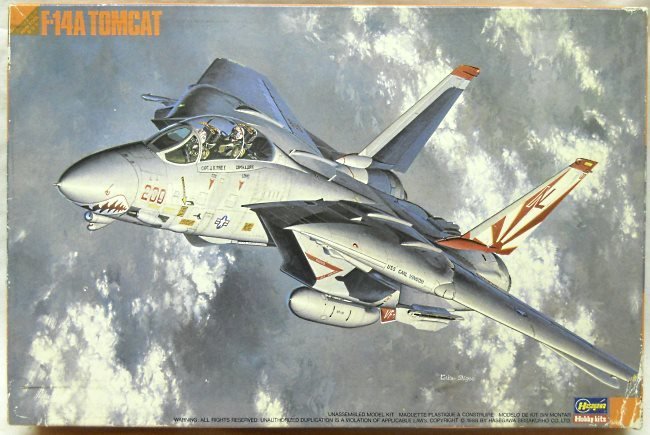 Hasegawa 1/72 F-14A Tomcat - Pacific Fleet Squadrons - VF-21 Free Lancers / VF-124 Gun Fighters / VF-111 CAG Aircraft Sundowners 1988 / VF-111 Sundowners 1982, K37 plastic model kit